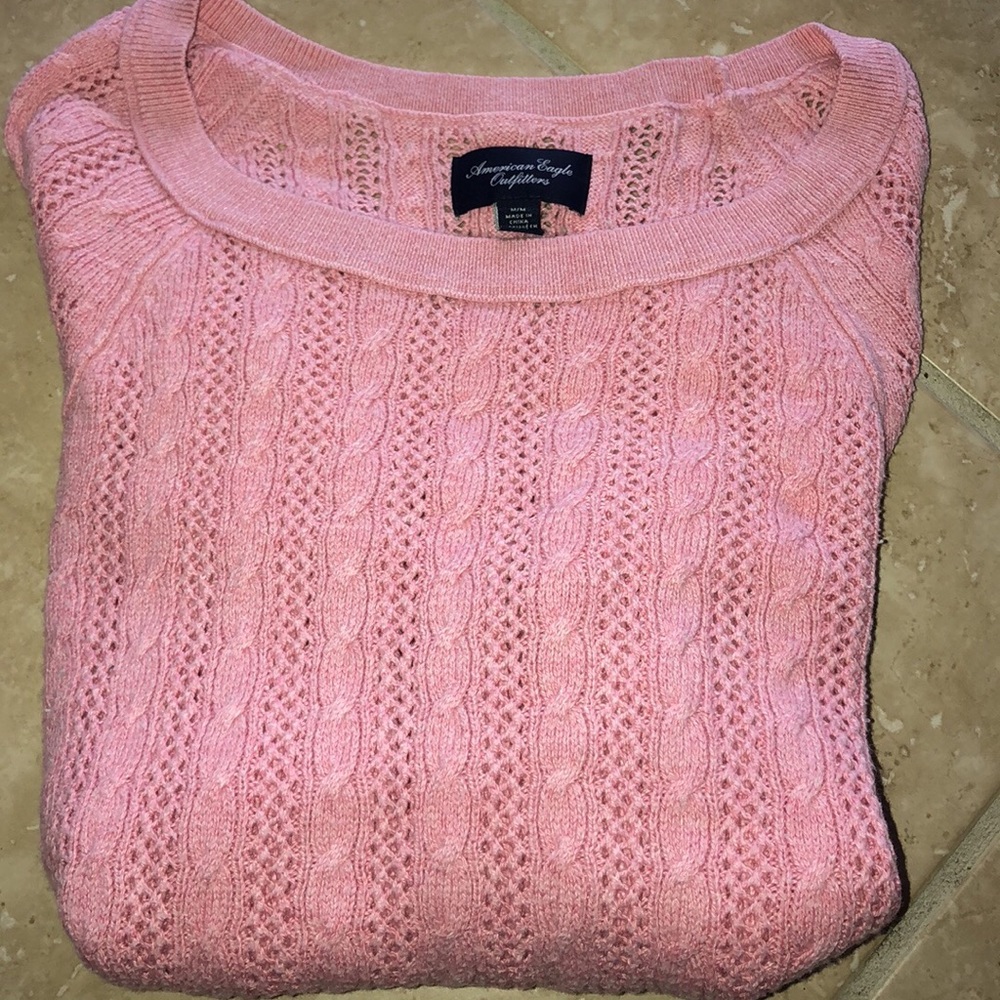 light pink american eagle sweater
